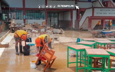Tumbes: más de 20 colegios afectados por las intensas lluvias, según Minedu