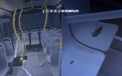 Detonan artefacto explosivo al interior de bus en Veintiséis de Octubre