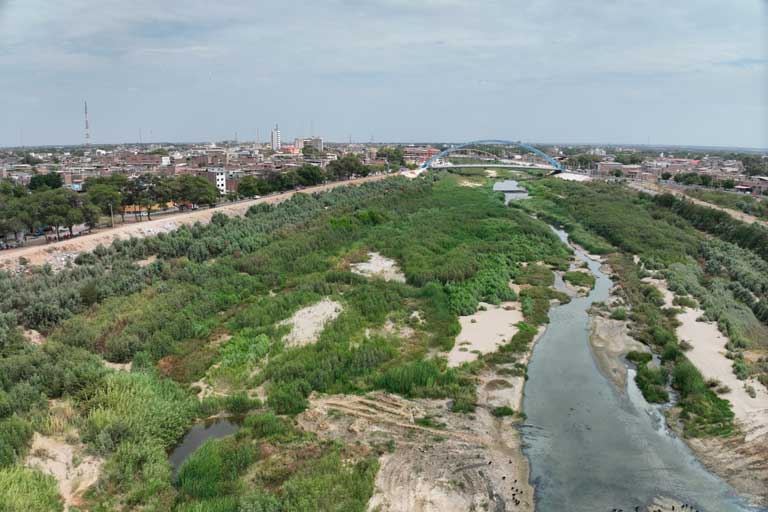 Piura,plan del río piura
