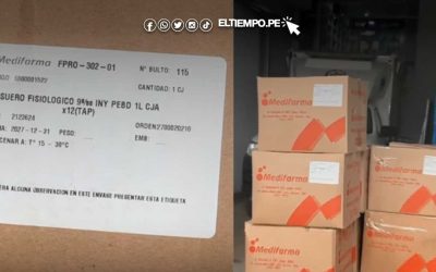 Digemid advierte que son 10 personas afectadas por lote de suero fisiológico