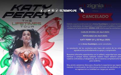 Suspenden concierto de Katy Perry en Guadalajara: recinto no estará listo para el día del show