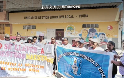 Piura: Padres de la I.E n° 20147 de Lágrimas de Curumuy protestan por recorte de docentes