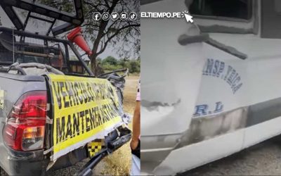 Piura: choque entres dos vehículos deja 6 heridos en le sector Cruz de Caña