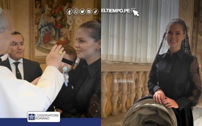 Brunella Horna asistió a la entronización del papa León XIV como parte de la comitiva de Lambayeque