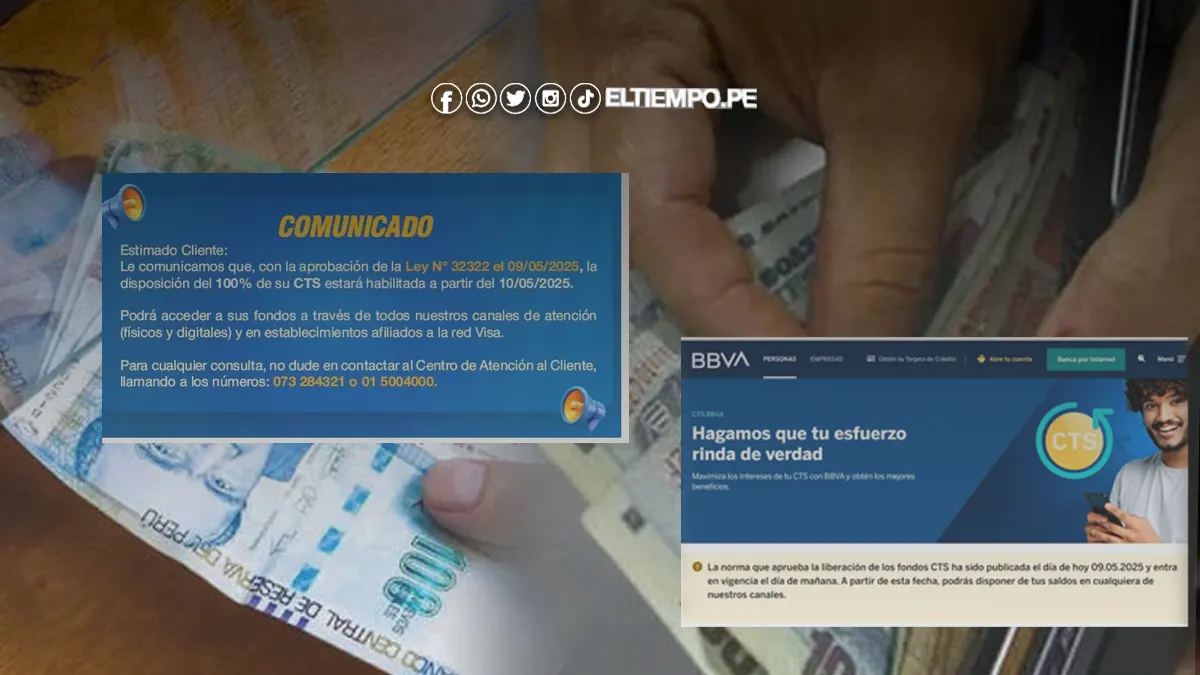 Retiro de CTS hoy en Caja Piura, BBVA, Interbank y BCP Retiro de CTS hoy en Caja Piura, BBVA, Interbank y BCP