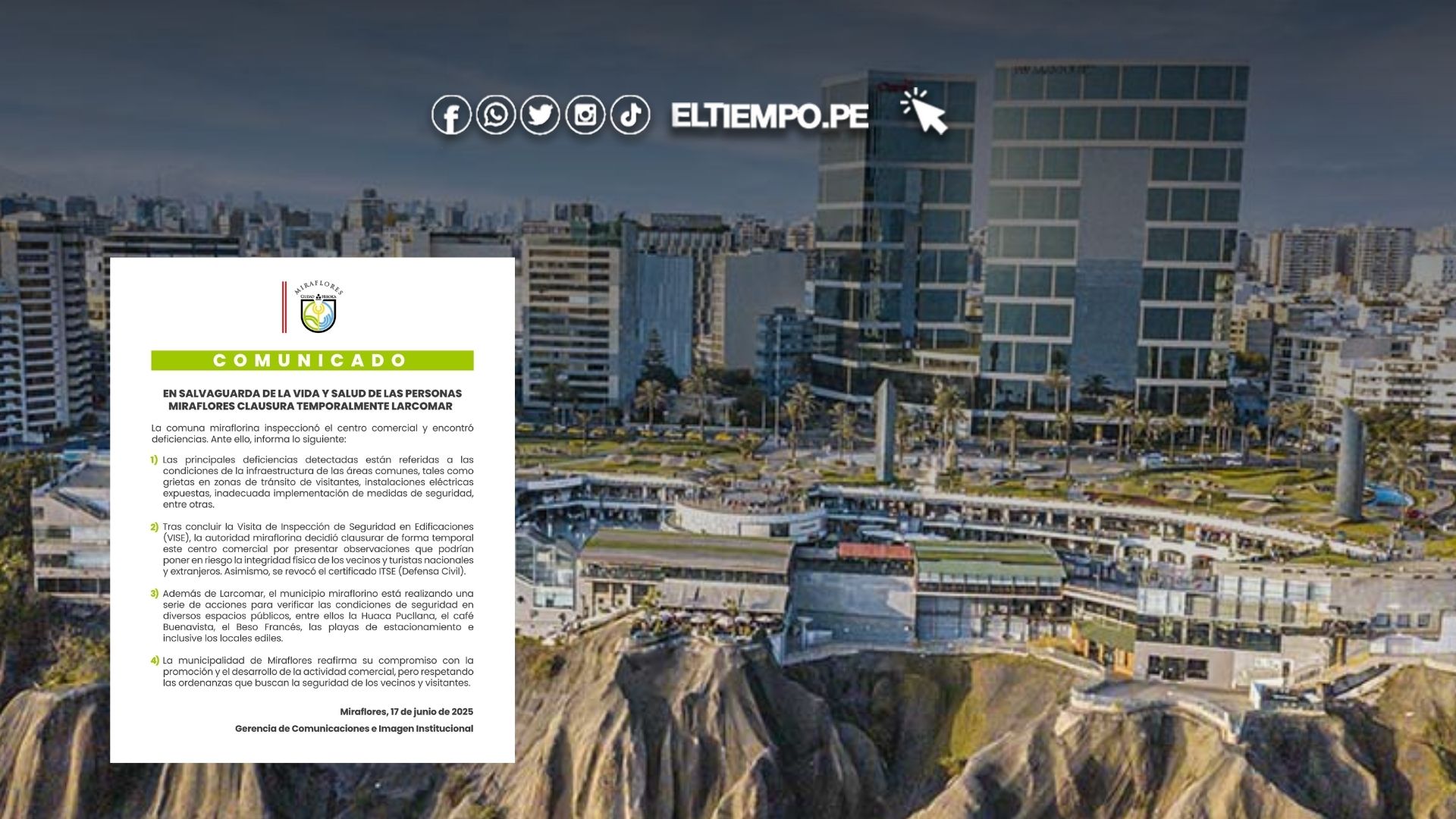 clausuran laercomar 2025