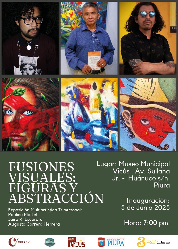 museo Vicús en Piura,figuras y abstracción,exposición multiartística Fusiones visuales