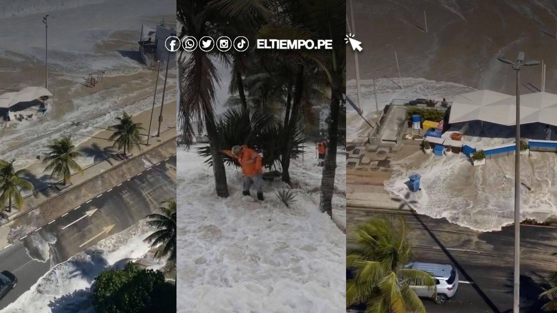 Marejada ciclónica en Brasil