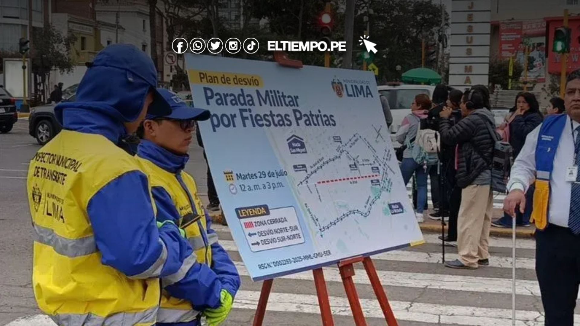 Plan de desvío vehicular