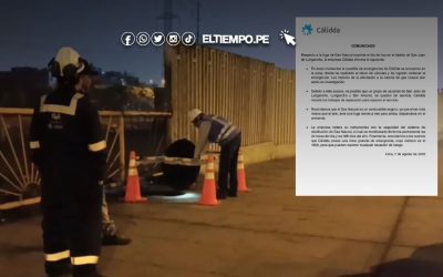 Bomberos y personal de Cálidda lograron controlar fuga de gas en San Juan de Lurigancho