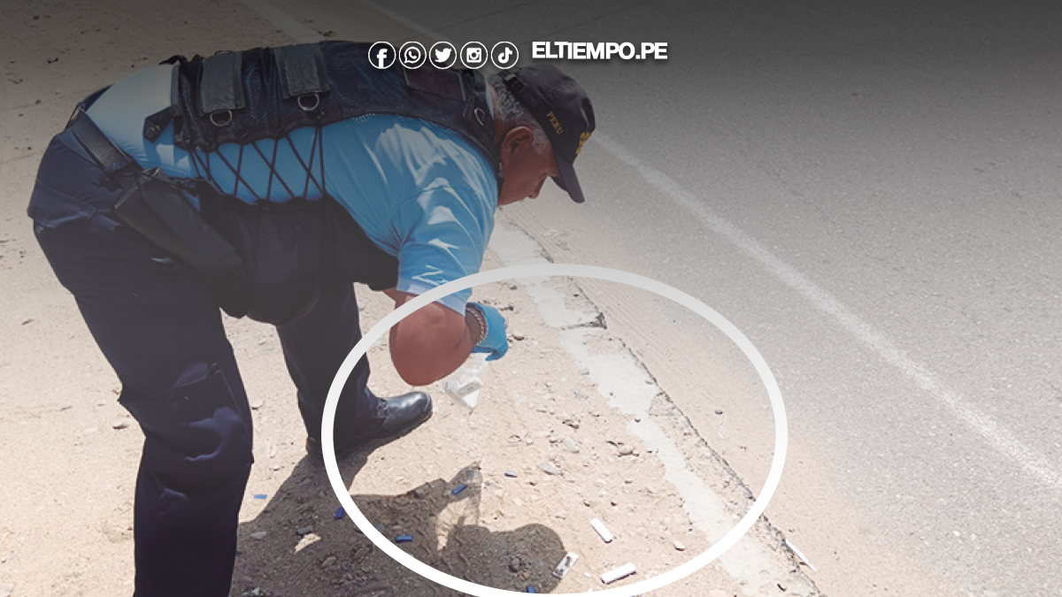 Hallan muestras de sangre en plena calle Hallan muestras de sangre en plena calle