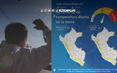 Temperatura diurna en la sierra norte llegará a los 32°C