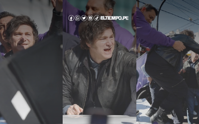 Atacan con piedras la caravana de Javier Milei en Buenos Aires y suspenden su acto electoral