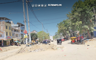 Reiniciarán trabajos en Av. Sullana tras aprobarse adicional de obra