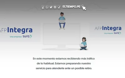 Web de AFP Integra se cayó HOY: ¿por qué no funciona la página para poder ver mi dinero?