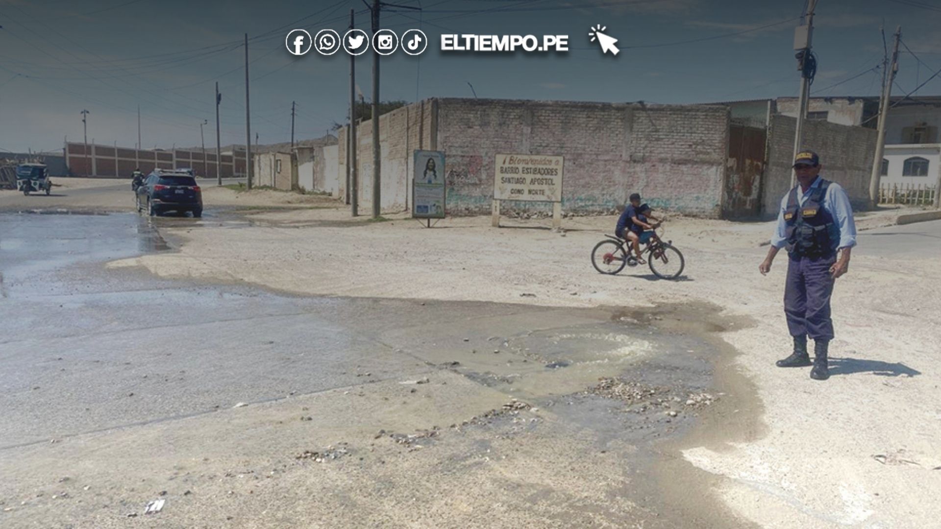 Calles de Talara inundadas por desagues