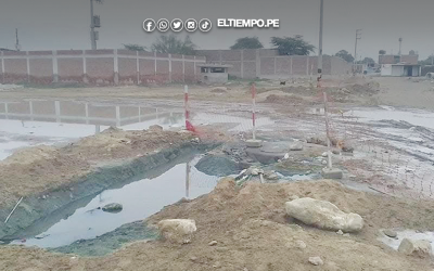 La Unión: Denuncia abandono de obra de agua y alcantarillado