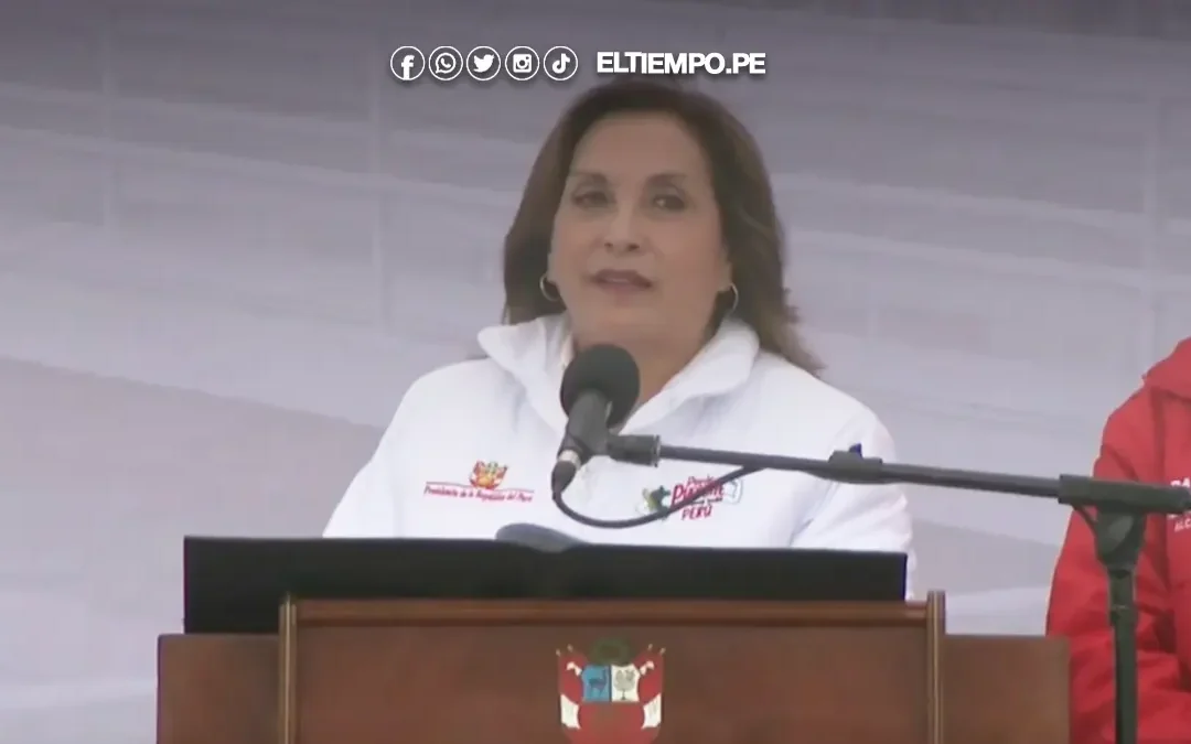 Dina Boluarte asegura que saldrá del Gobierno «por la puerta grande» y rechaza acusaciones de corrupción