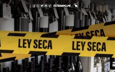 Ley seca se mantiene vigente por hoy lunes 13 de abril