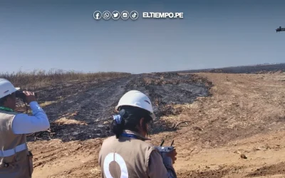 OEFA supervisa plan de contingencia tras quema de cultivos en Paita