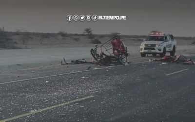 Piura: Agricultor muere tras fuerte choque de mototaxi contra tráiler