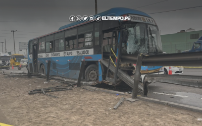 Fatal accidente en la Vía de Evitamiento: choque de bus deja al menos dos muertos