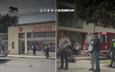 Surquillo: Fuerte incendio en colegio Ricardo Palma obliga evacuación masiva de estudiantes