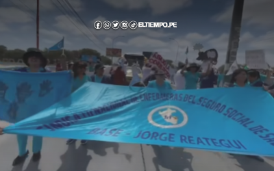 Piura: enfermeras bloquean el puente Sánchez Cerro tras 11 días de huelga indefinida