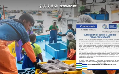 Piura: Suspenden clases escolares y labores administrativas en Paita por paro de pescadores
