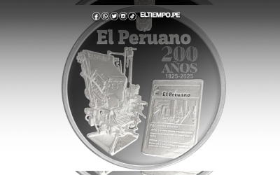BCR lanza moneda conmemorativa de plata por los 200 años del diario oficial El Peruano