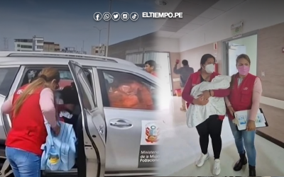 Bebé abandonado en Chiclayo supera enfermedad y es trasladado a albergue en Piura para iniciar una nueva vida
