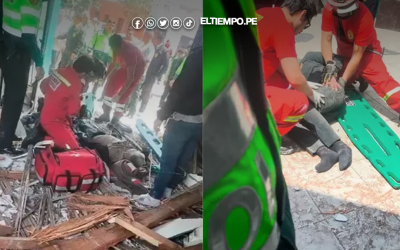 Lima: Cae parte del techo de comisaría de Surquillo y tres efectivos policiales resultan heridos