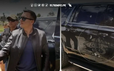 Ecuador: atacan a balazos el vehículo del presidente Daniel Noboa en medio de protestas nacionales