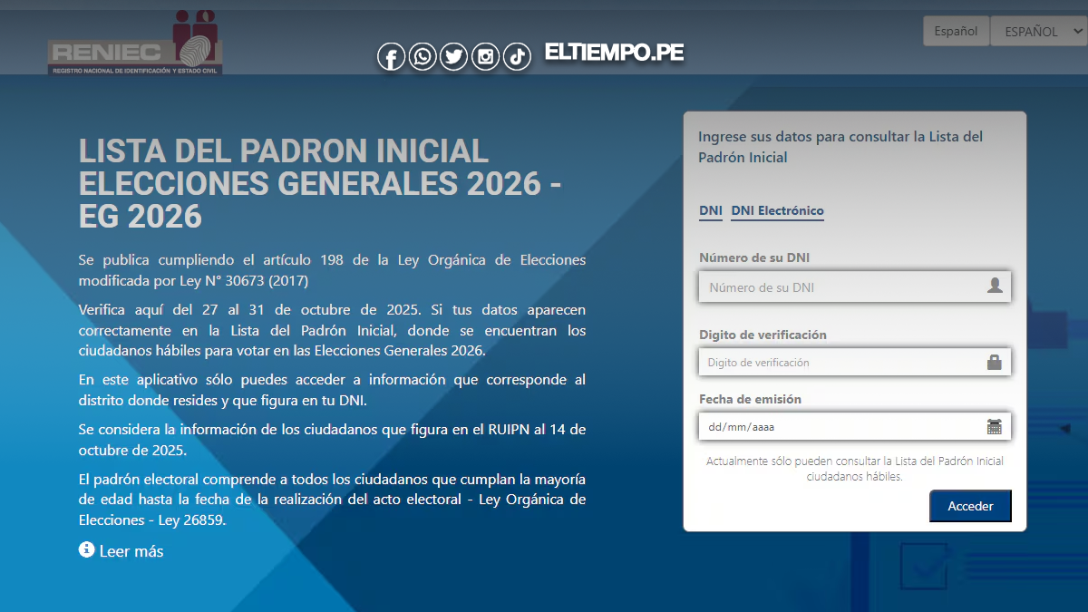 Exposición de datos personales en el Padrón Electoral Exposición de datos personales en el Padrón Electoral