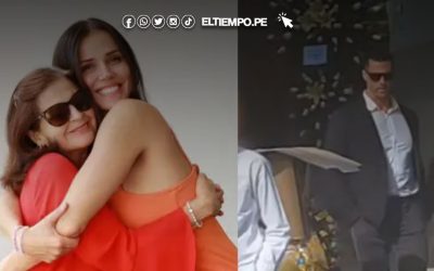 Gustavo Salcedo es visto en el velorio de la madre de Maju Mantilla