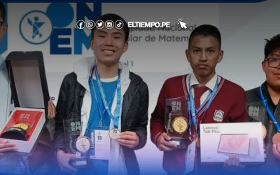 Cuatro escolares ayacuchanos ganan medallas en la Olimpiada Nacional de Matemática y llenan de orgullo a su región
