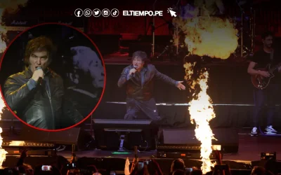 Javier Milei presenta su nuevo libro con show de rock en medio de crisis política