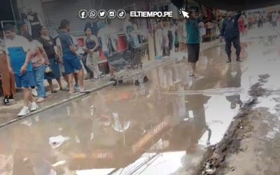 Comerciantes denuncian colapso de desagüe en el mercadillo de Bellavista, Sullana