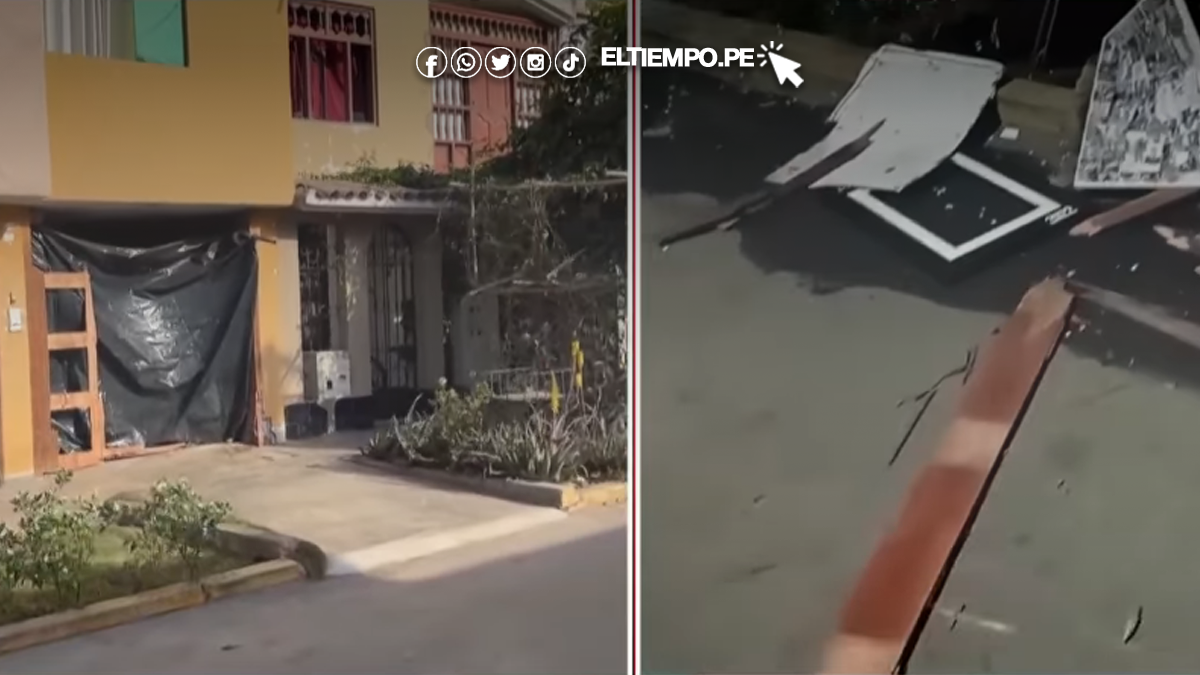 Explosión en La Rinconada deja 17 viviendas afectadas en presunto caso de extorsión en Trujillo Explosión en La Rinconada deja 17 viviendas afectadas en presunto caso de extorsión en Trujillo