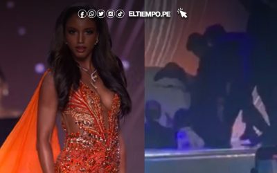 Miss Jamaica sufre devastadora caída en Miss Universe y así reaccionaron las redes sociales