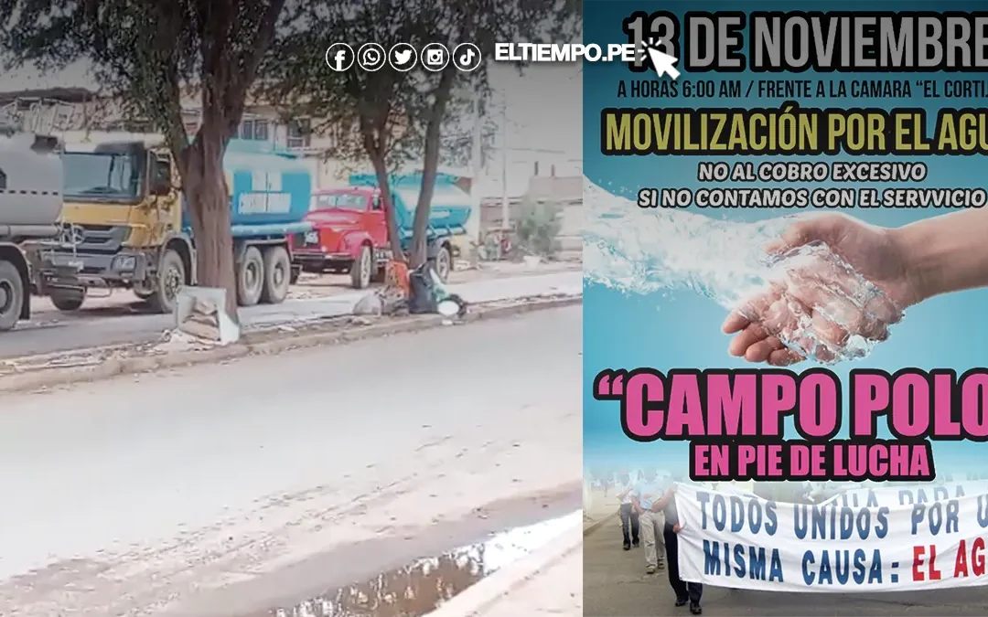 Castilla: Asentamiento Campo Polo inicia la lucha por el agua potable