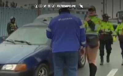 Sutran interviene transporte informal en la autopista Ramiro Prialé durante operativo por estado de emergencia