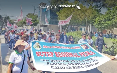Docentes piuranos se unen a paro nacional del 13