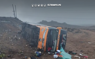 Arequipa: Accidente en la Panamericana Sur deja diez heridos en Atiquipa