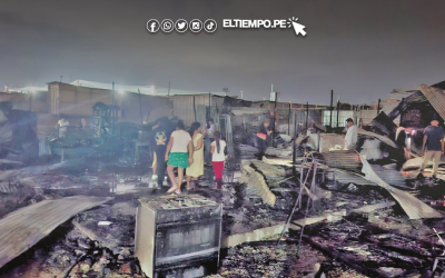 Sullana: Voraz incendio destruye viviendas de tres familias