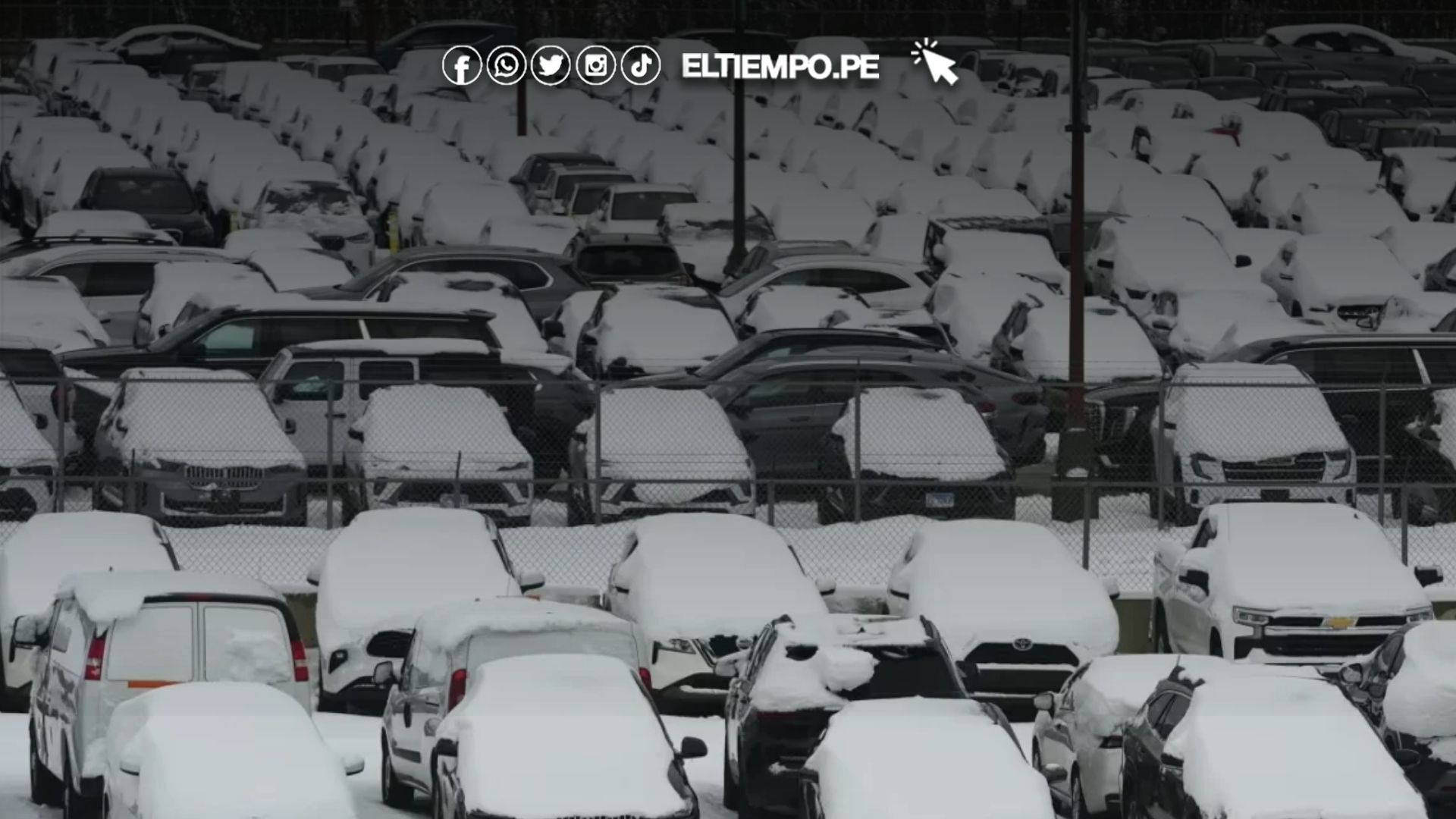 Estados Unidos bajo la nieve