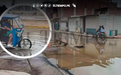 Lluvia de ligera intensidad, según Senamhi, causa aniegos y malestar en Piura