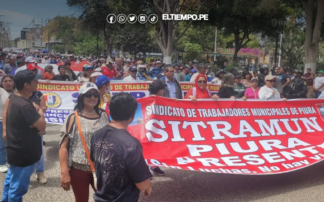 Paro de sindicatos de la Municipalidad Provincial de Piura será el 20 de enero