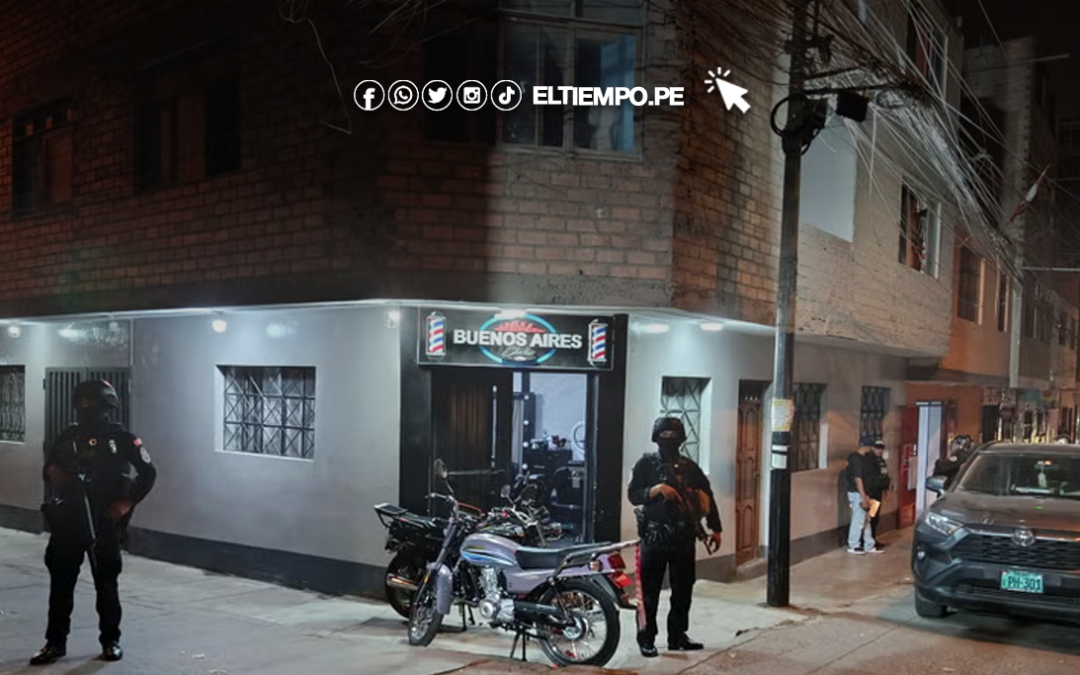 Caen presuntos miembros de ‘La Federación’ tras operativo en barbería del Cercado de Lima