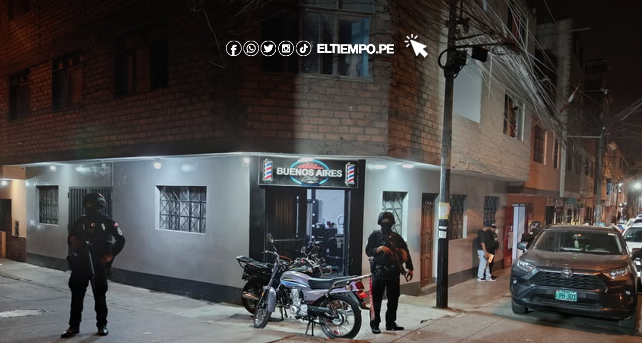 Caen presuntos miembros de ‘La Federación’ tras operativo en barbería del Cercado de Lima